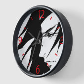 Horloge Personnage de Manga dans le vent (Angle)