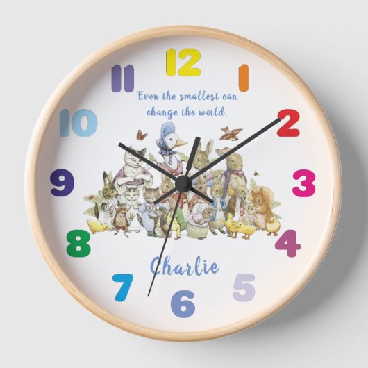 Horloge Personnalisé Beatrix Potter et amis (Recto)