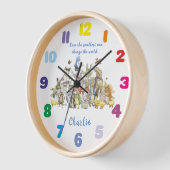 Horloge Personnalisé Beatrix Potter et amis (Angle)