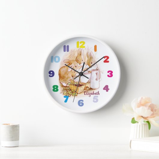 Horloge Personnalisé Beatrix Potter Peter le lapin (Maison)