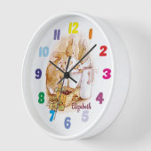 Horloge Personnalisé Beatrix Potter Peter le lapin (Angle)