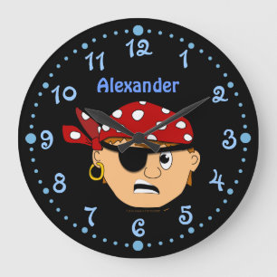 Horloge personnalisée avec minutes pour garçon pir