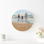 Horloge personnalisée avec photo et texte - Votre  (Maison)