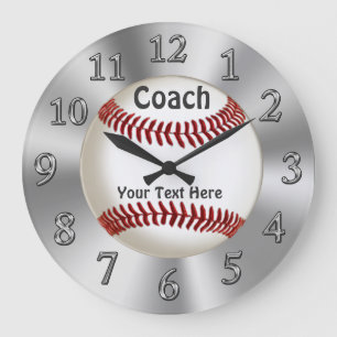 Horloge personnalisée de base-ball pour des