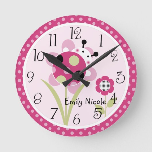 Horloge personnalisée de la crèche Lil Little Lady (Recto)