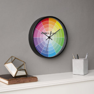 Horloge personnalisée de la roue de couleur