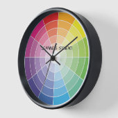 Horloge personnalisée de la roue de couleur (Angle)