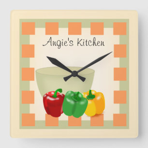 Horloge personnalisée de recette de cuisine -