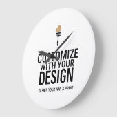 Horloge personnalisée d'entreprise minimaliste (Angle)