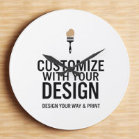Horloge personnalisée d'entreprise minimaliste