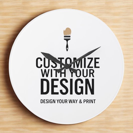 Horloge personnalisée d'entreprise minimaliste