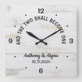 Horloge personnalisée et les deux deviendront un (Recto)