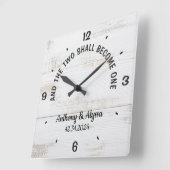 Horloge personnalisée et les deux deviendront un (Angle)