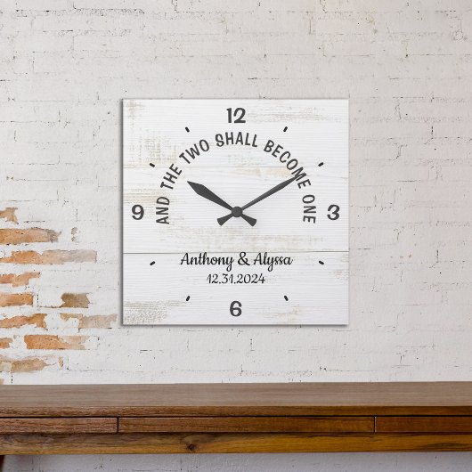 Horloge personnalisée et les deux deviendront un