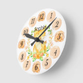 Horloge personnalisée Fox Moyen (Angle)