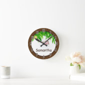 Horloge personnalisée par zoo de safari de jungle (Maison)