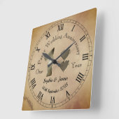 Horloge personnalisée pour le premier anniversaire (Angle)