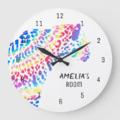 Horloge personnalisée Rainbow Jaguar (Recto)