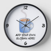 Horloge Personnaliser de ce graphique Mug of Coffee (Recto)
