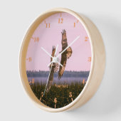 Horloge Personnaliser deux Ospreys en vol (Angle)