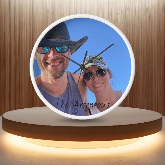 Horloge Personnaliser Photo Cute Couple's