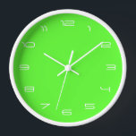 Horloge Personnalisez Vos Couleurs Numéros Police Vert Hor<br><div class="desc">Couleurs personnalisées - Ecluses murales vert néon - Choisissez / ajoutez votre arrière - plan favori et les couleurs numériques / polices / taille - avec outil de personnalisation! - ou Ajouter votre texte / logo / plus ! Bonne chance - Soyez heureux :) Design MIGNED</div>