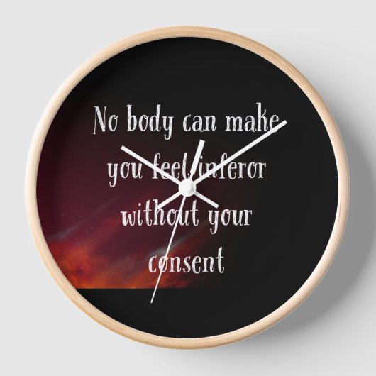 Horloge Personne Ne Peut Vous Faire Sentir (Recto)