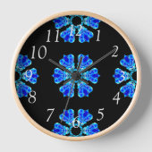Horloge Pétales bleues (Recto)