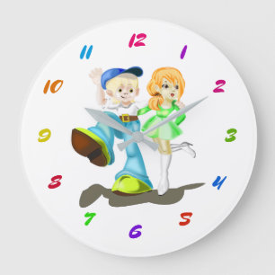 Horloge petit ami et petite amie - Couleurs person