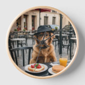 Horloge Petit déjeuner dans un Paris Café (Recto)