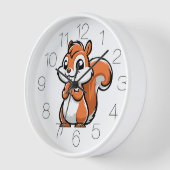 Horloge Petit écureuil (Angle)