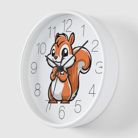 Horloge Petit écureuil (Angle)