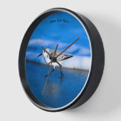 Horloge Petit Oiseau De Sable Par Mer (Angle)
