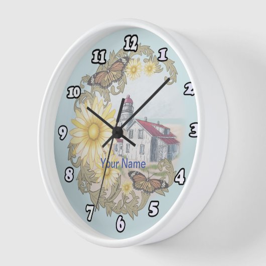 Horloge phare papillon (Angle)