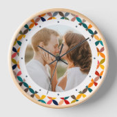 Horloge Photo Custom Colorful Personalized (Recto)
