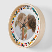 Horloge Photo Custom Colorful Personalized (Angle)