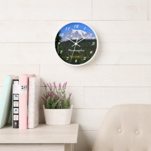 Horloge Photo du Mont Rainier de l'État de Washington