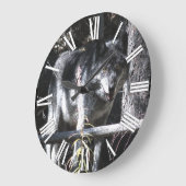 Horloge photo Gray Wolf & Forest (Angle)