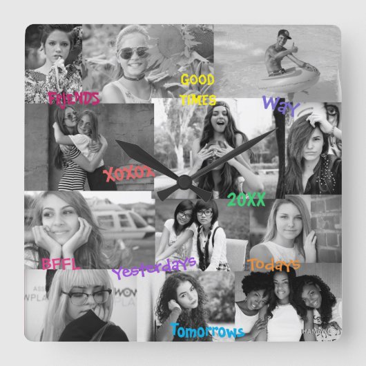 Horloge photo inspirée par les amis HAMbWG (Recto)