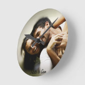 Horloge photo personnalisée (Angle)