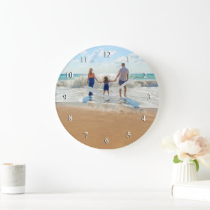 Horloge photo personnalisée avec votre conception