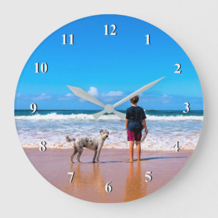 Horloge photo personnalisée avec votre propre conc