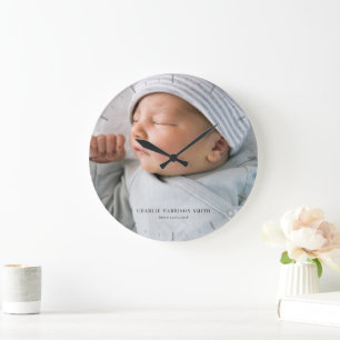 Horloge photo pour bébé nouveau-né