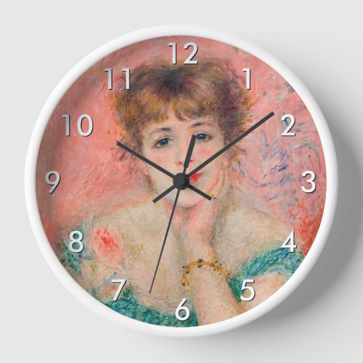 Horloge Pierre-Auguste Renoir - Actrice Jeanne Samary (Recto)