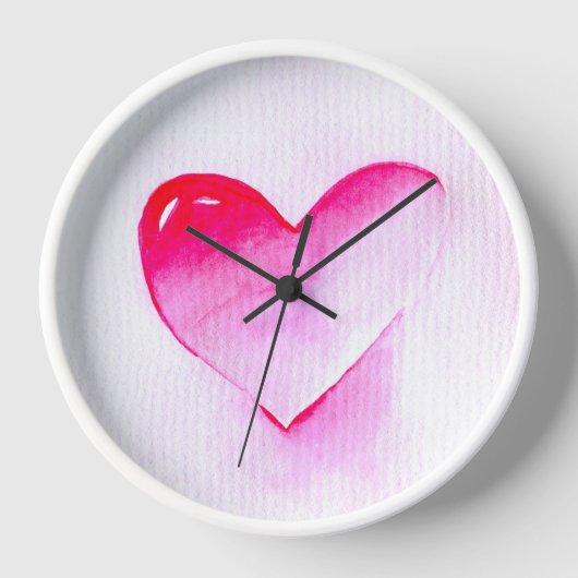 Horloge Pink coeur grunge pop amour moi (Recto)