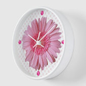Horloge Pink Gerber Daisy (Angle)