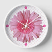 Horloge Pink Gerber Daisy (Recto)