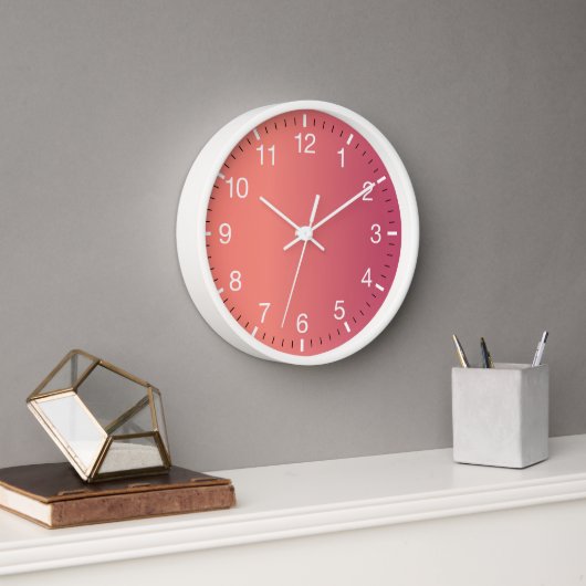 Horloge Pink ombre (Bureau)