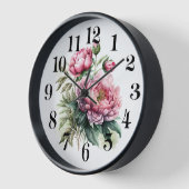 Horloge Pivoine (Angle)