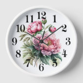 Horloge Pivoine (Recto)